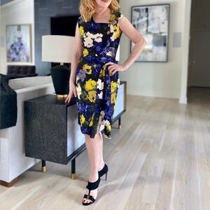 Oscar de la Renta Floral Dress--LIKE NEW